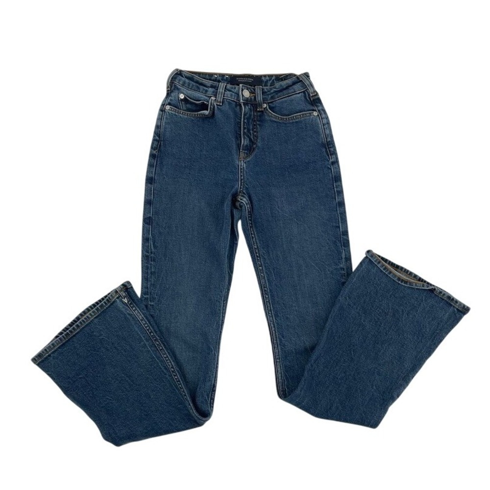 Scotch & Soda Amsterdam Blauw‎ Womens Jeans Flare Leg Blue Size 24/30 Y2K